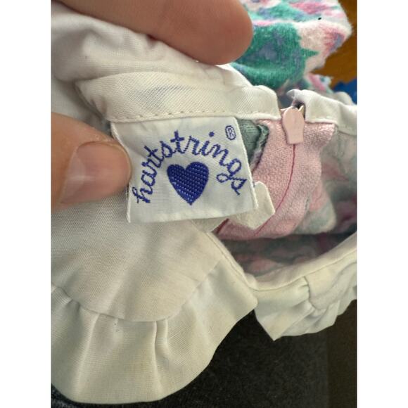 Hartstrings vintage 80s collared floral print jumper - Picture 2 of 7